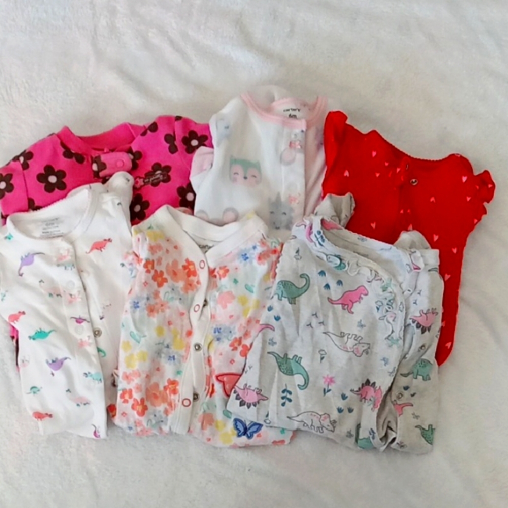 Carter's 6 Month Footed Pj Lot